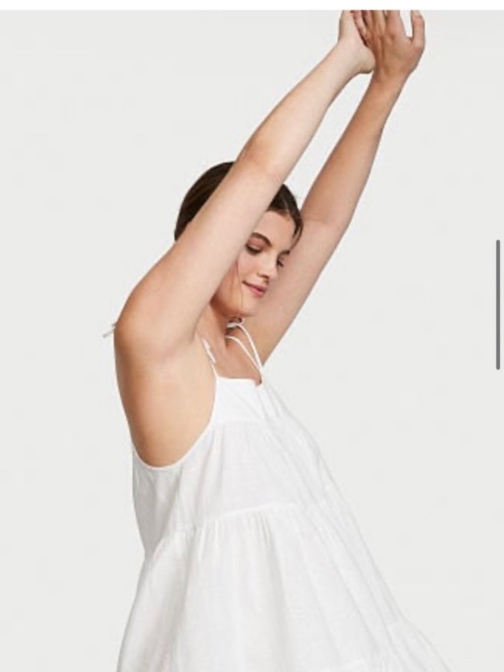 Victoria Secret WHITE Linen Cover-up XS